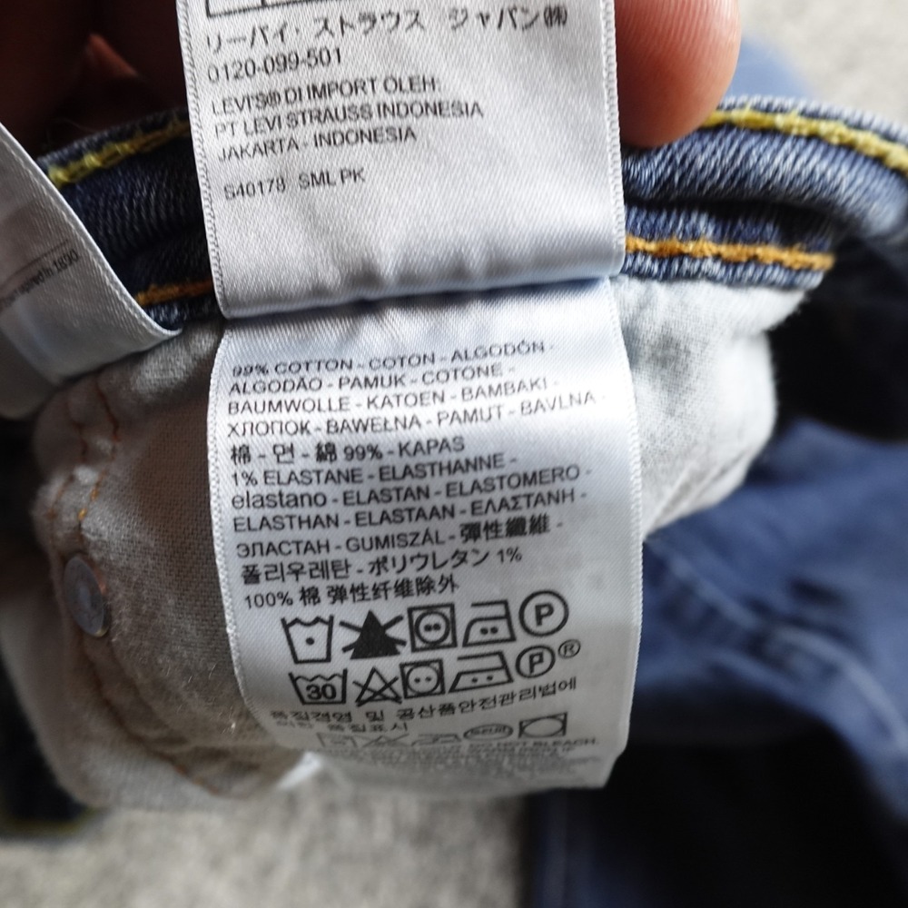 Levis Jeans Mens 40X30 Dark Blue Denim Pants 541 Athletic Taper Flex Stretch Dad - Picture 8 of 14